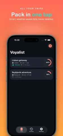 Voyalist: App Store screenshot 1