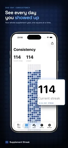 Supplement Streak: App Store screenshot 1