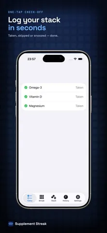 Supplement Streak: App Store screenshot 2