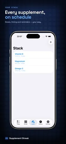 Supplement Streak: App Store screenshot 3