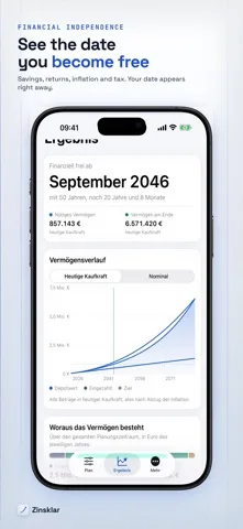 Zinsklar: App Store screenshot 1