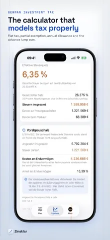 Zinsklar: App Store screenshot 2